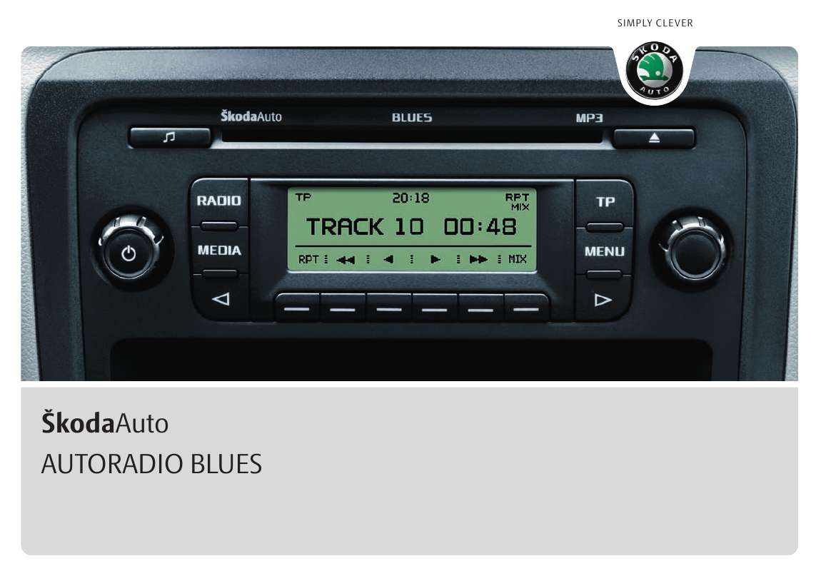 Guide utilisation SKODA CAR RADIO BLUES  de la marque SKODA