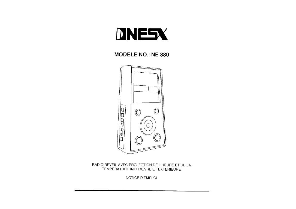 Guide utilisation  NESX NE 880  de la marque NESX