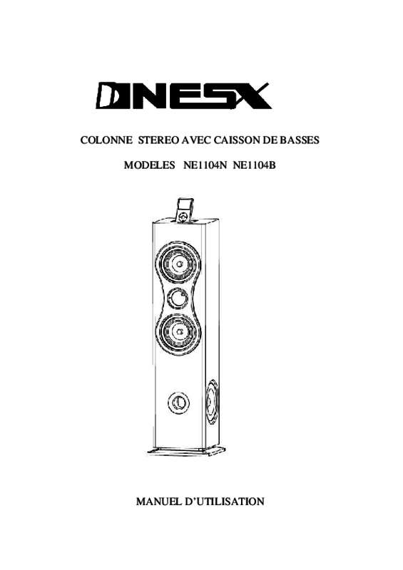 Guide utilisation  NESX NE-1104  de la marque NESX