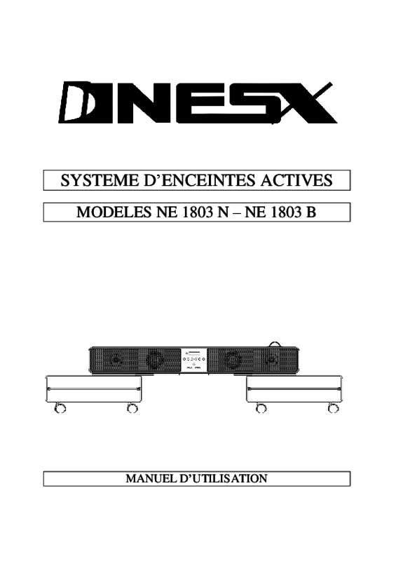 Guide utilisation  NESX NE-1803  de la marque NESX