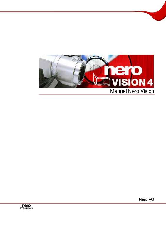 Guide utilisation NERO VISION EXPRESS 4  de la marque NERO