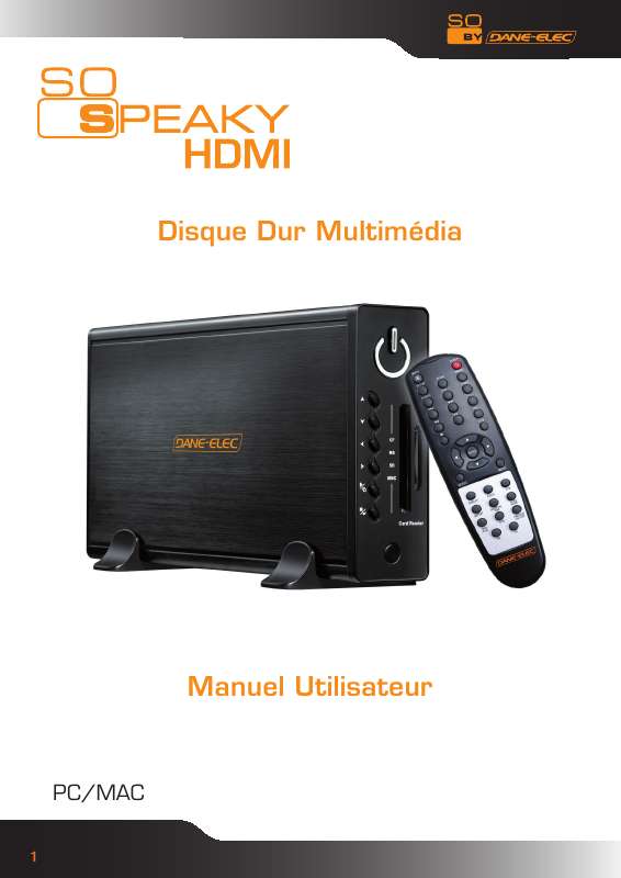 Guide utilisation  DANE-ELEC SO SPEAKY HDMI  de la marque DANE-ELEC