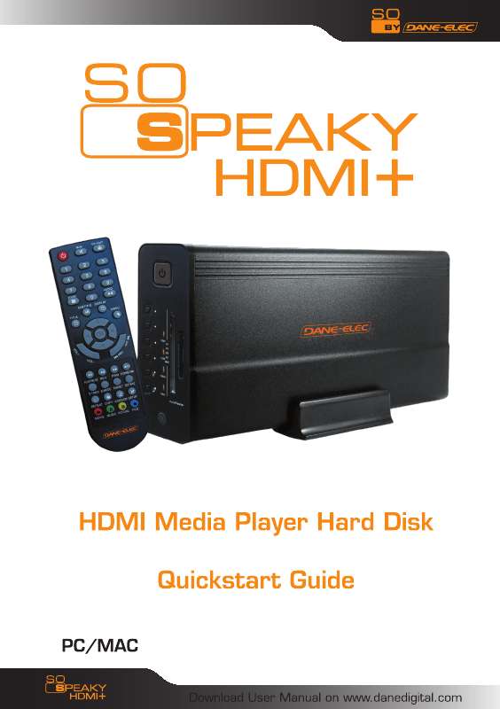 Guide utilisation  DANE-ELEC SO SPEAKY HDMI+ SK5  de la marque DANE-ELEC
