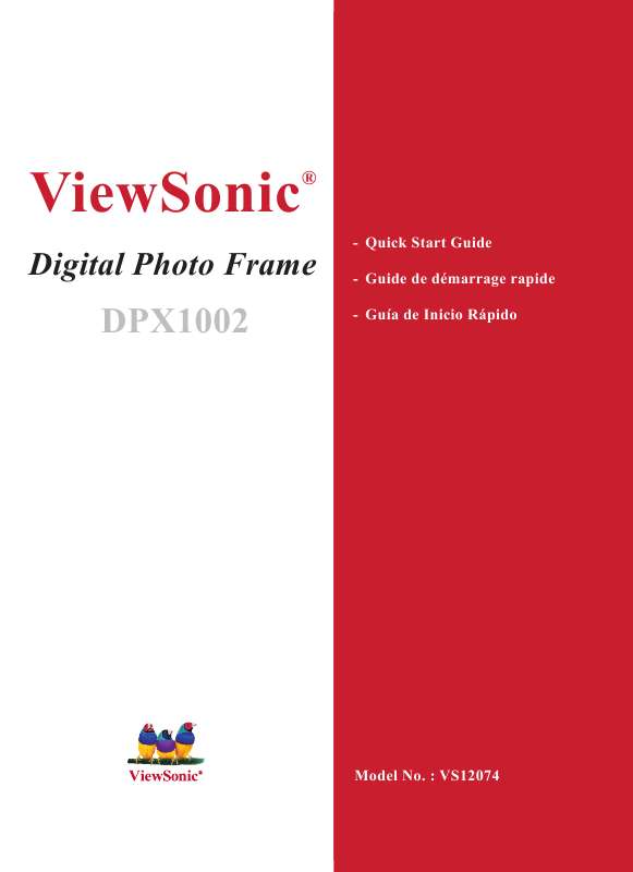 Guide utilisation  VIEWSONIC DPX1002  de la marque VIEWSONIC