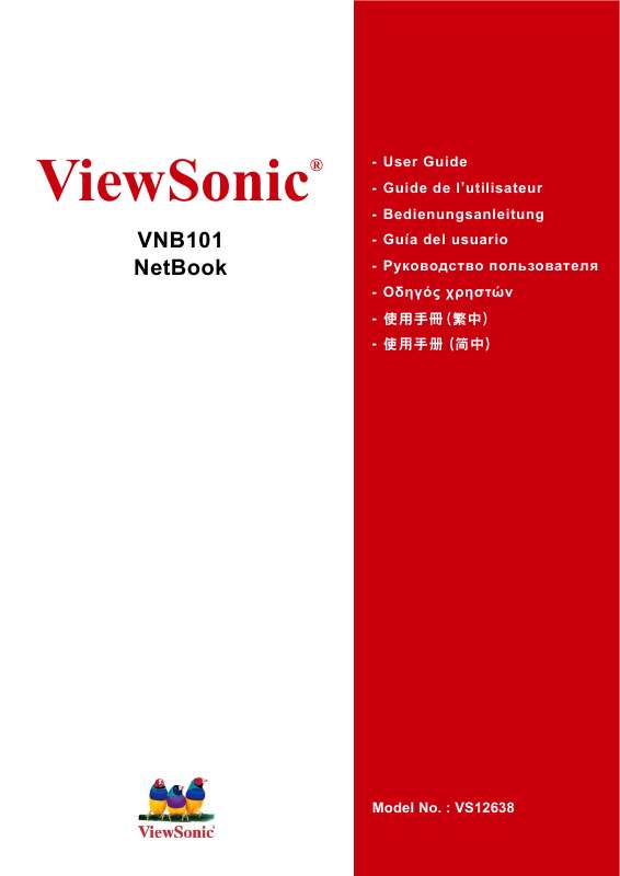 Guide utilisation VIEWSONIC VNB101  de la marque VIEWSONIC