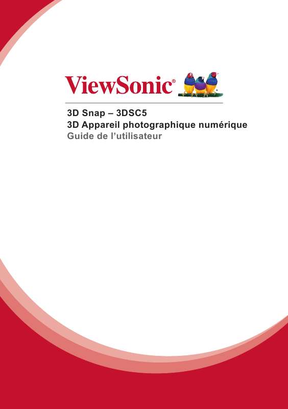 Guide utilisation VIEWSONIC 3DSC5  de la marque VIEWSONIC