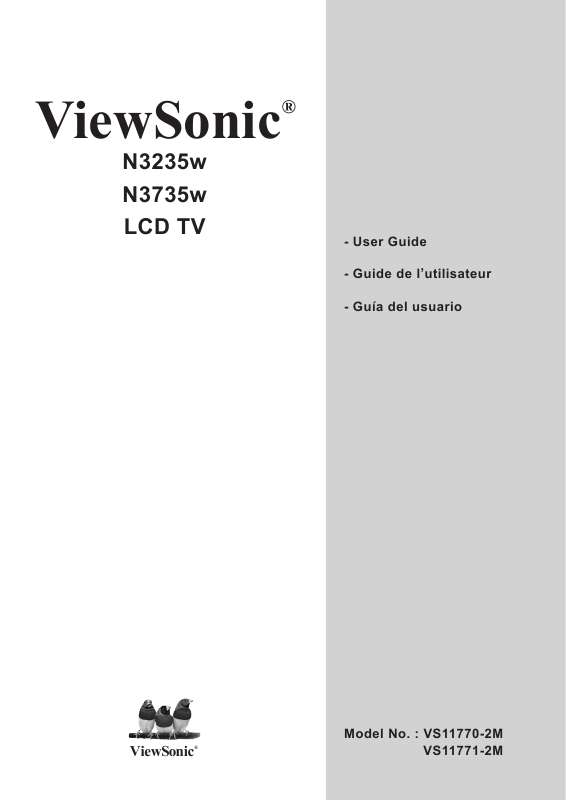 Guide utilisation  VIEWSONIC N3235W  de la marque VIEWSONIC