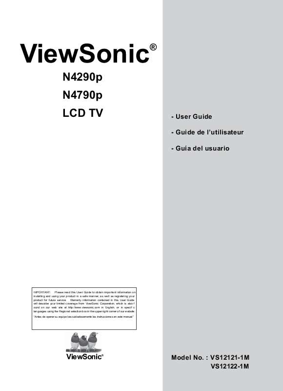 Guide utilisation  VIEWSONIC N4290P  de la marque VIEWSONIC