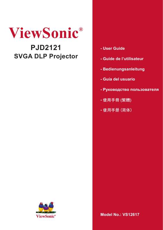 Guide utilisation VIEWSONIC PJD2121  de la marque VIEWSONIC