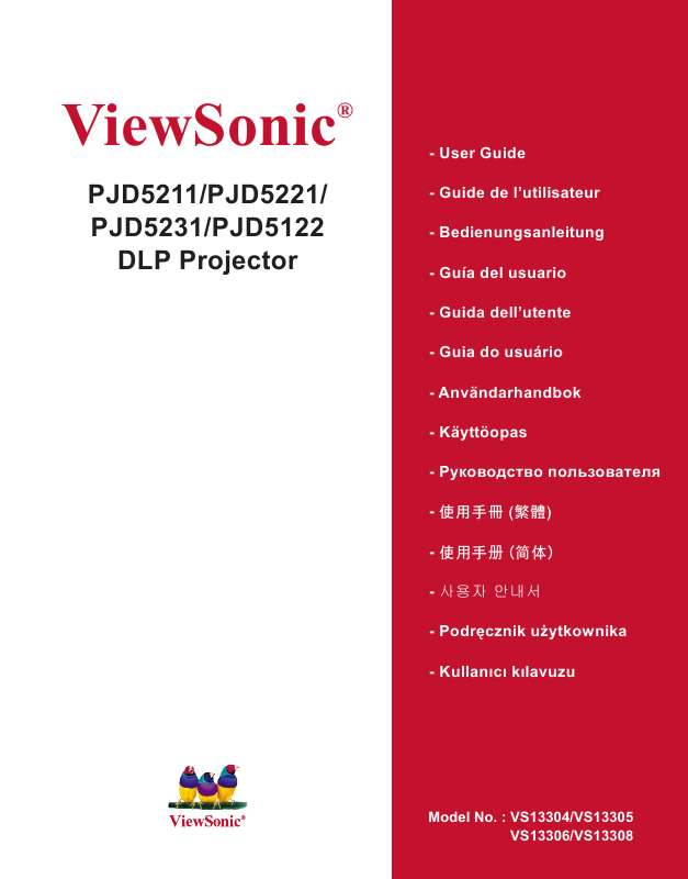 Guide utilisation VIEWSONIC PJD5122  de la marque VIEWSONIC