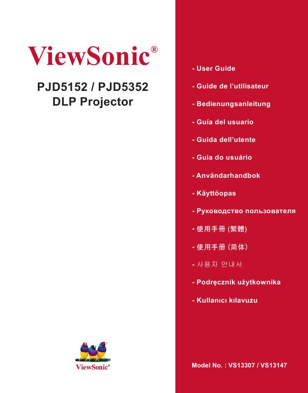 Guide utilisation VIEWSONIC PJD5152  de la marque VIEWSONIC