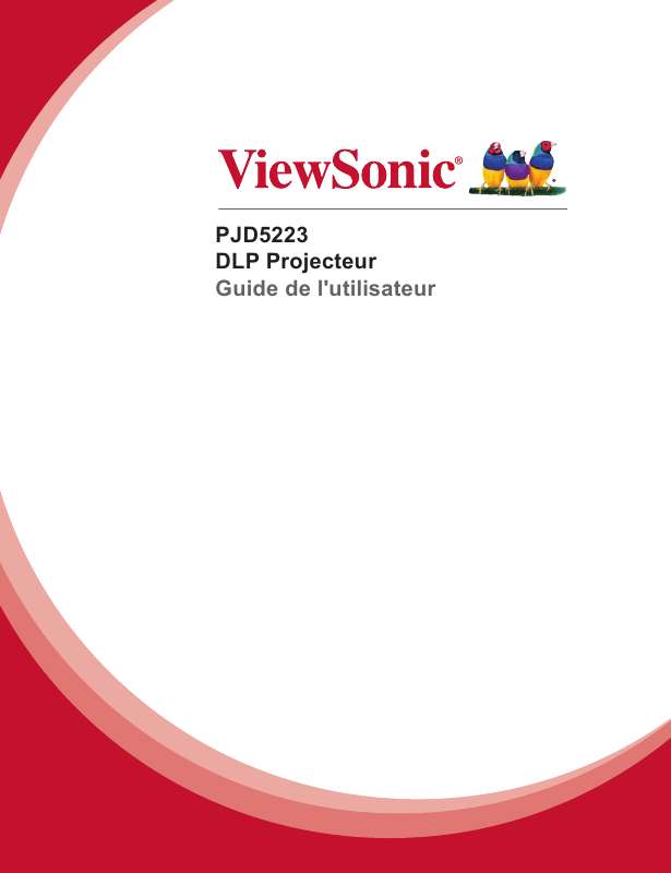 Guide utilisation VIEWSONIC PJD5223  de la marque VIEWSONIC