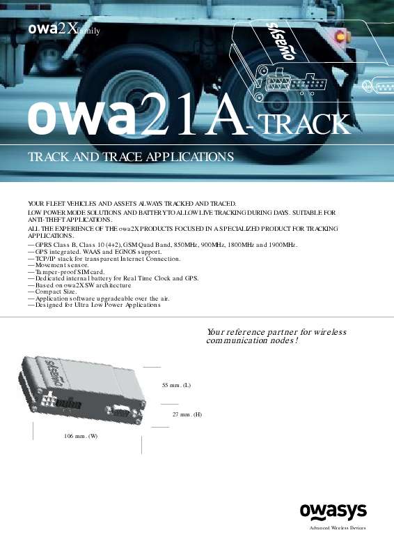 Guide utilisation  BAYO OWA21A-TRACK  de la marque BAYO