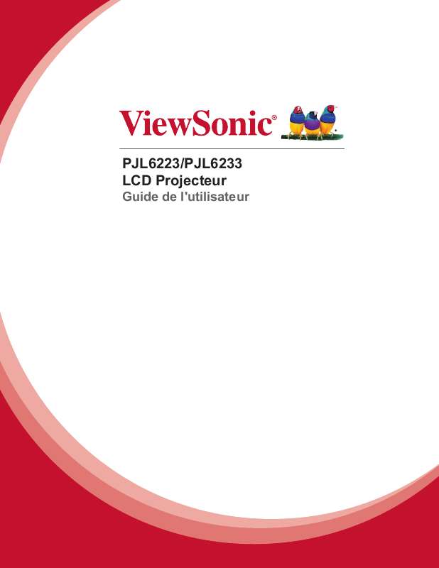 Guide utilisation VIEWSONIC PJL6223  de la marque VIEWSONIC