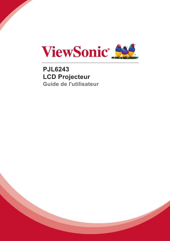 Guide utilisation VIEWSONIC PJL6243  de la marque VIEWSONIC
