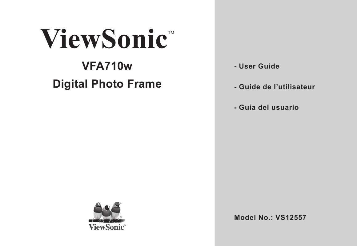 Guide utilisation  VIEWSONIC VFA710W-10  de la marque VIEWSONIC