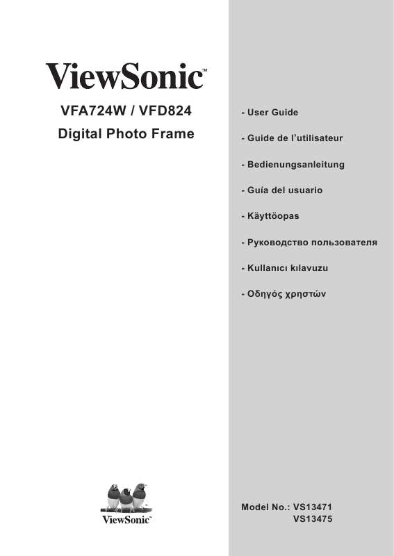 Guide utilisation VIEWSONIC VFA724W-10  de la marque VIEWSONIC