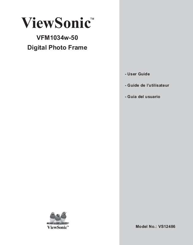 Guide utilisation  VIEWSONIC VFM1034W-50  de la marque VIEWSONIC