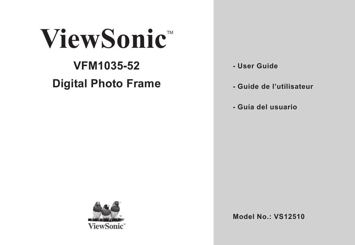 Guide utilisation VIEWSONIC VFM1035-52  de la marque VIEWSONIC