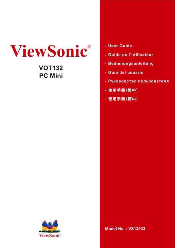 Guide utilisation  VIEWSONIC VOT132  de la marque VIEWSONIC