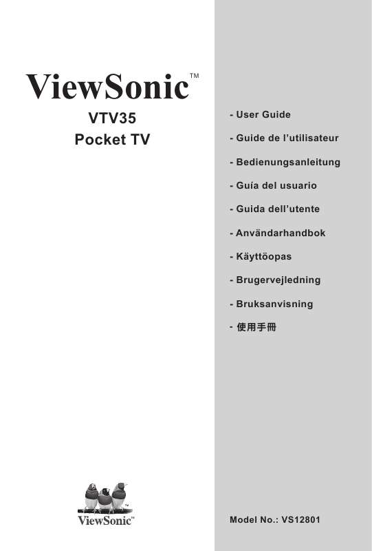 Guide utilisation  VIEWSONIC VTV35  de la marque VIEWSONIC
