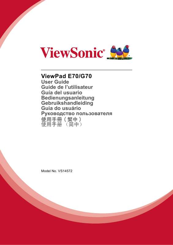 Guide utilisation  VIEWSONIC VIEWPAD E70  de la marque VIEWSONIC