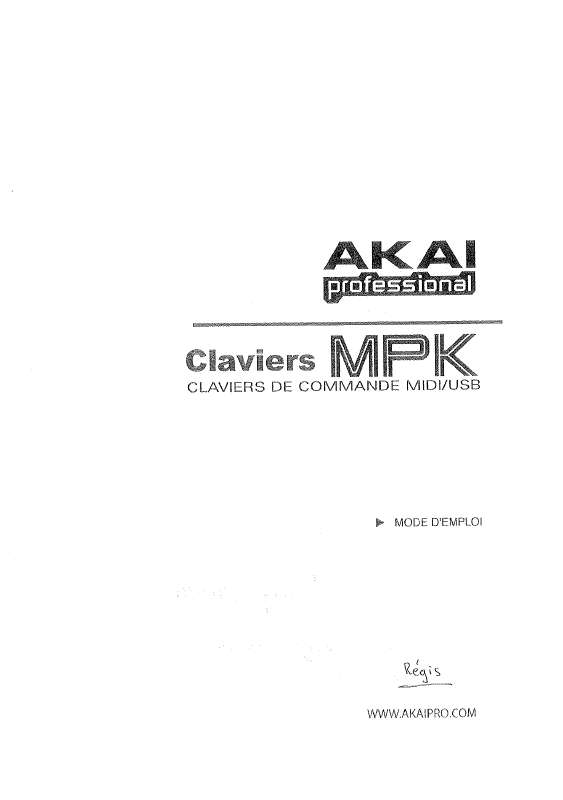 Guide utilisation  AKAI PRO MPK88  de la marque AKAI PRO