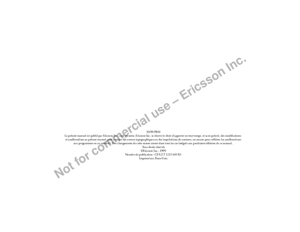 Guide utilisation ERICSSON DH-KH600  de la marque ERICSSON