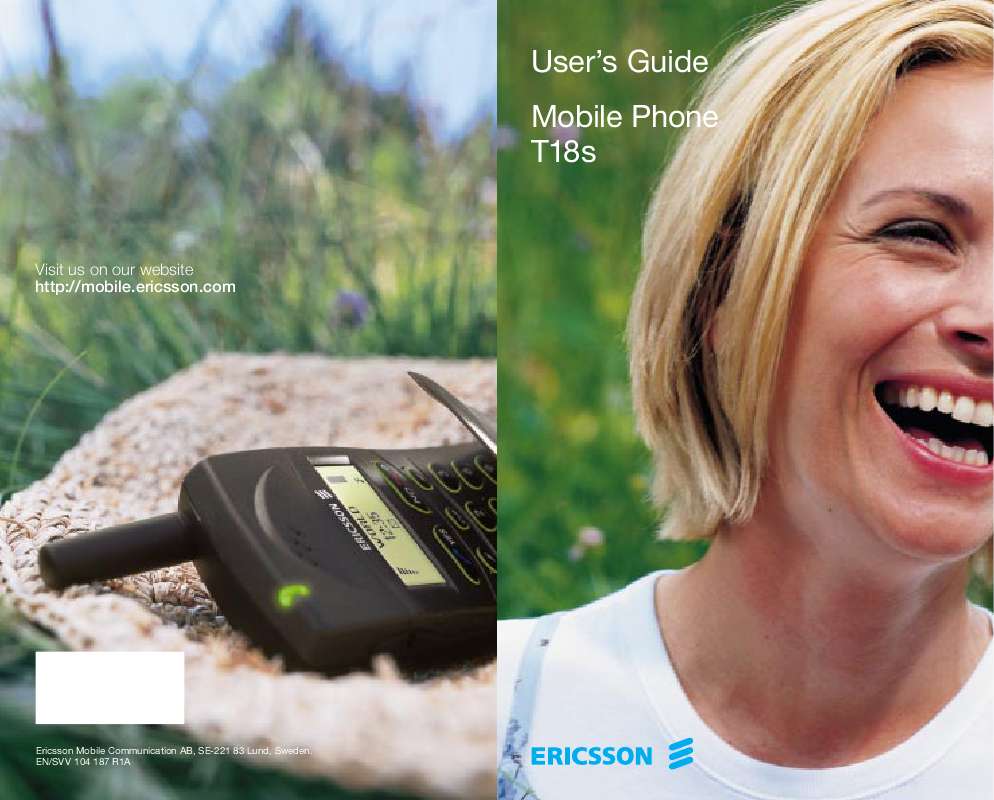 Guide utilisation ERICSSON T18S  de la marque ERICSSON