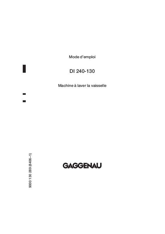 Guide utilisation GAGGENAU DI240130 de la marque GAGGENAU