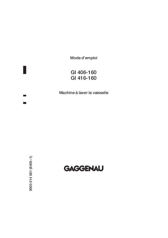 Guide utilisation GAGGENAU GI416160 de la marque GAGGENAU