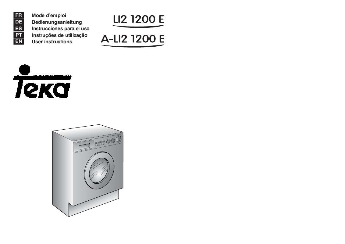 Guide utilisation TEKA LI2 1200E de la marque TEKA