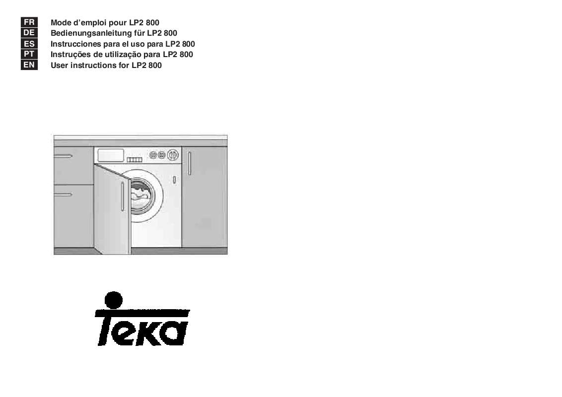 Guide utilisation TEKA LP2 800 de la marque TEKA
