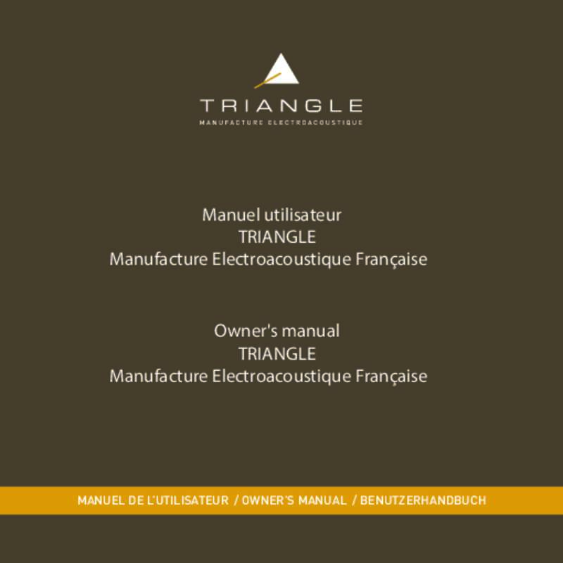 Guide utilisation TRIANGLE METEOR 0.1 TC  de la marque TRIANGLE