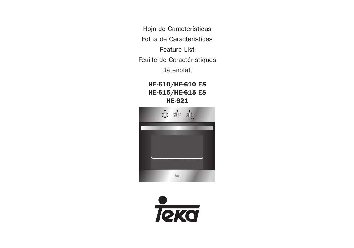 Guide utilisation TEKA HE-610 ES  - INSTALLATION MANUAL de la marque TEKA