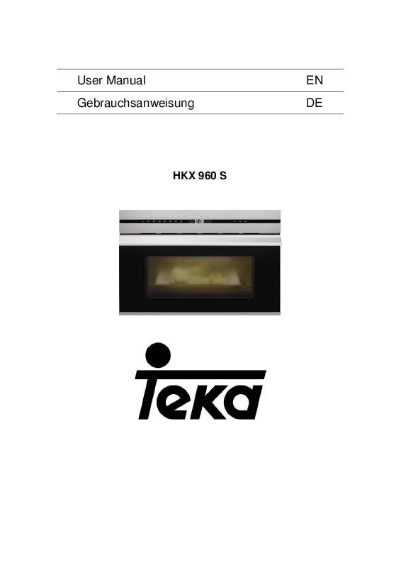 Guide utilisation TEKA HKX 960 S  - INSTALATION MANUAL de la marque TEKA