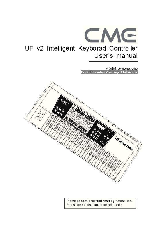 Guide utilisation CME UF  de la marque CME