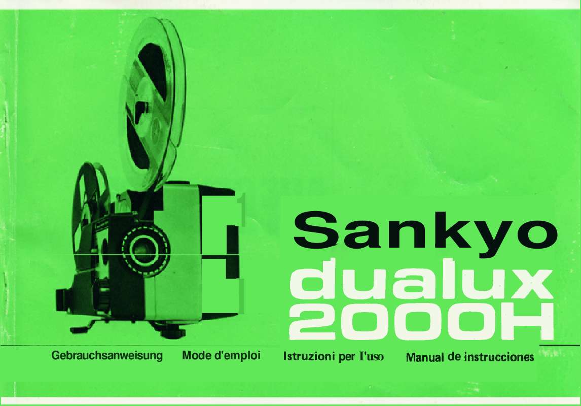Guide utilisation  SANKYO DUALUX 2000H  de la marque SANKYO