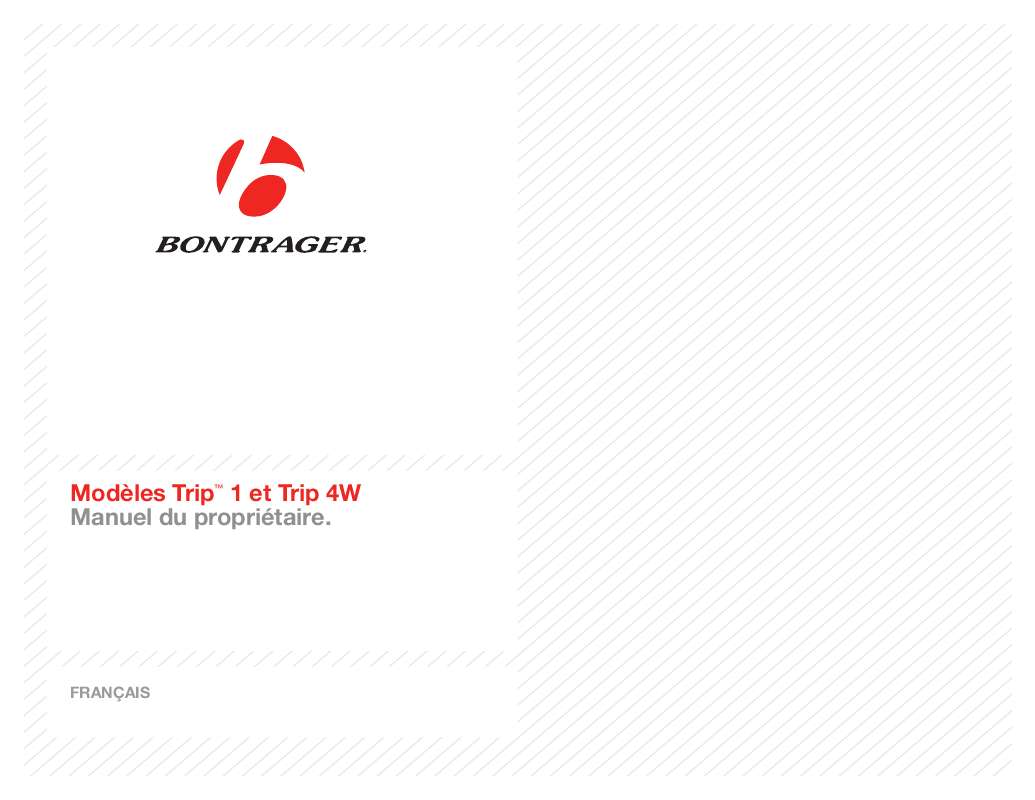 Guide utilisation  BONTRAGER TRIP 1  de la marque BONTRAGER