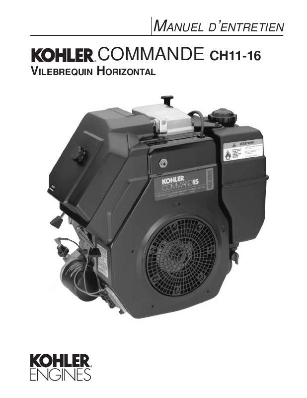 Guide utilisation  KOHLER CH11  de la marque KOHLER