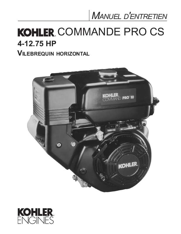 Guide utilisation  KOHLER CS4  de la marque KOHLER