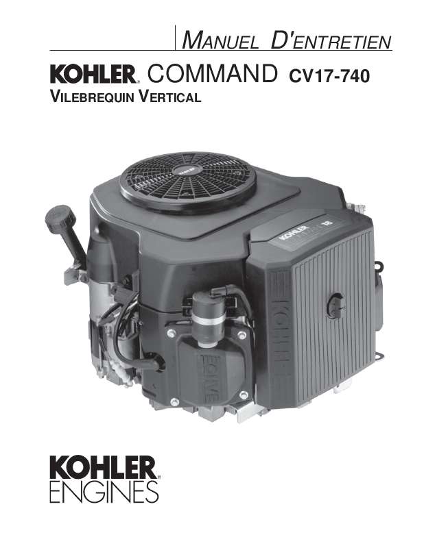 Guide utilisation  KOHLER CV18  de la marque KOHLER