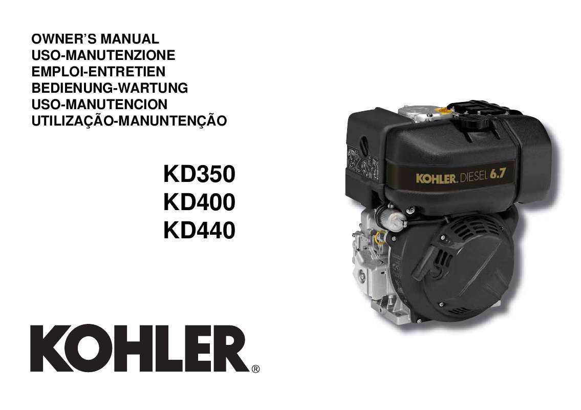 Guide utilisation  KOHLER KD350  de la marque KOHLER