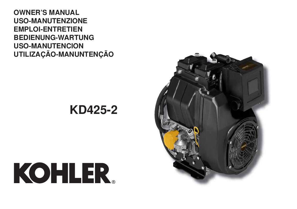 Guide utilisation  KOHLER KD425-2  de la marque KOHLER