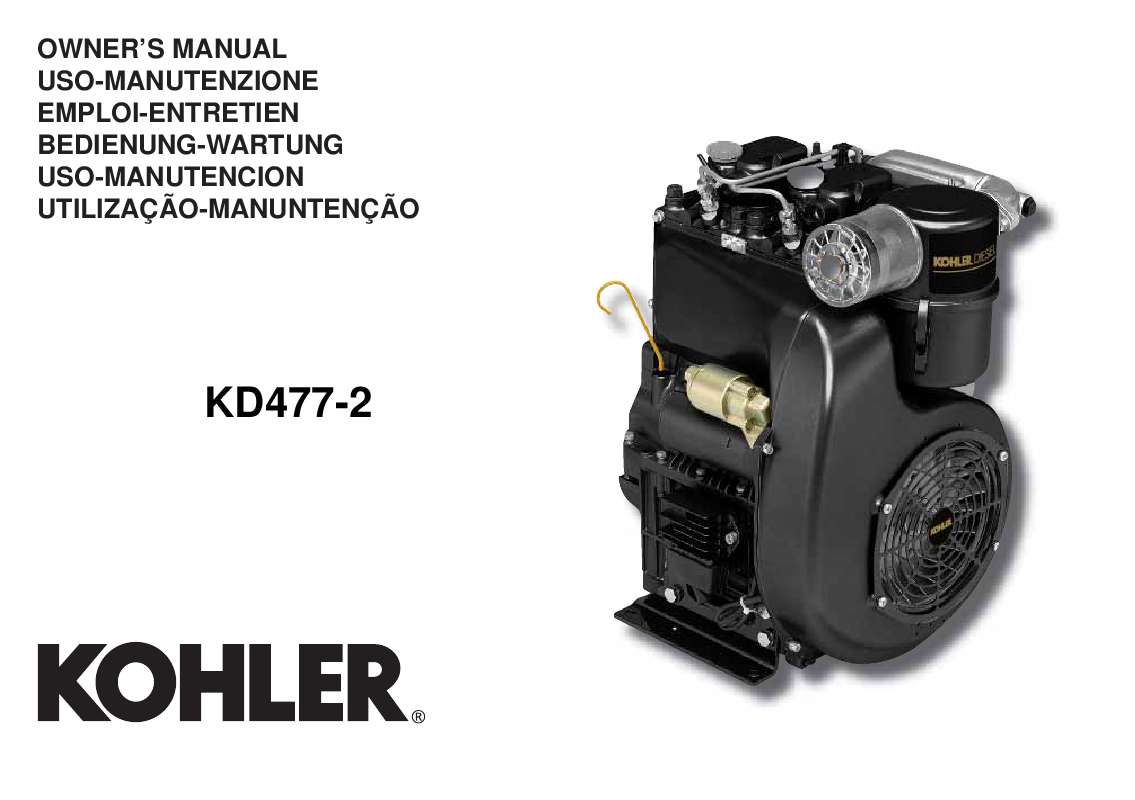 Guide utilisation  KOHLER KD477-2  de la marque KOHLER