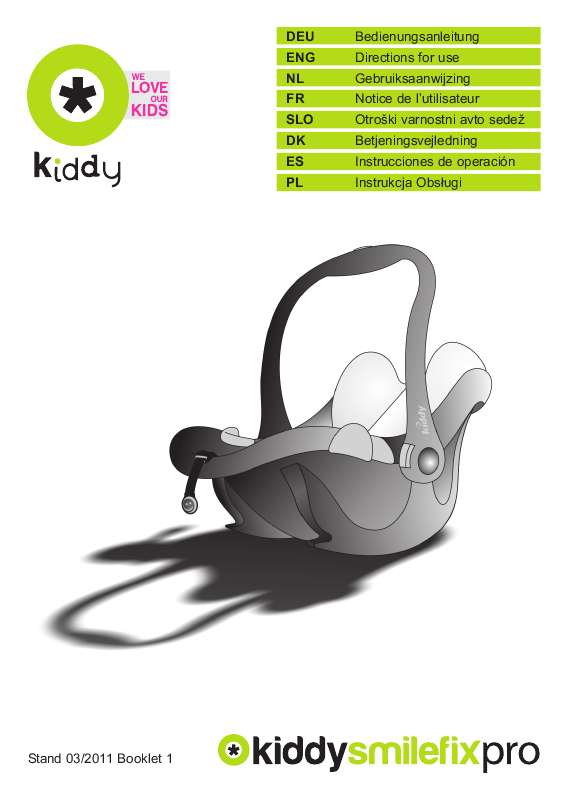 Guide utilisation KIDDY SMILEFIX PRO  de la marque KIDDY