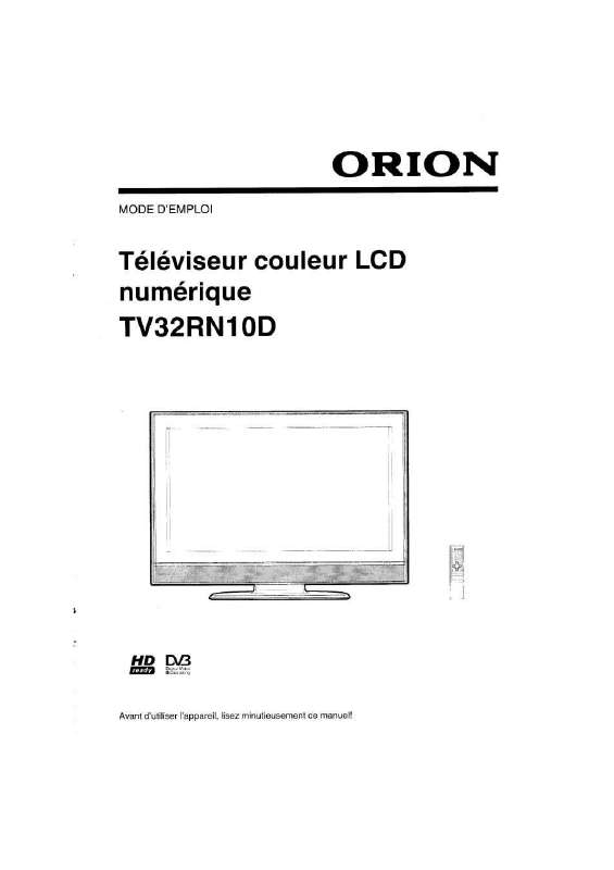 Guide utilisation ORION TV32RN10D  de la marque ORION