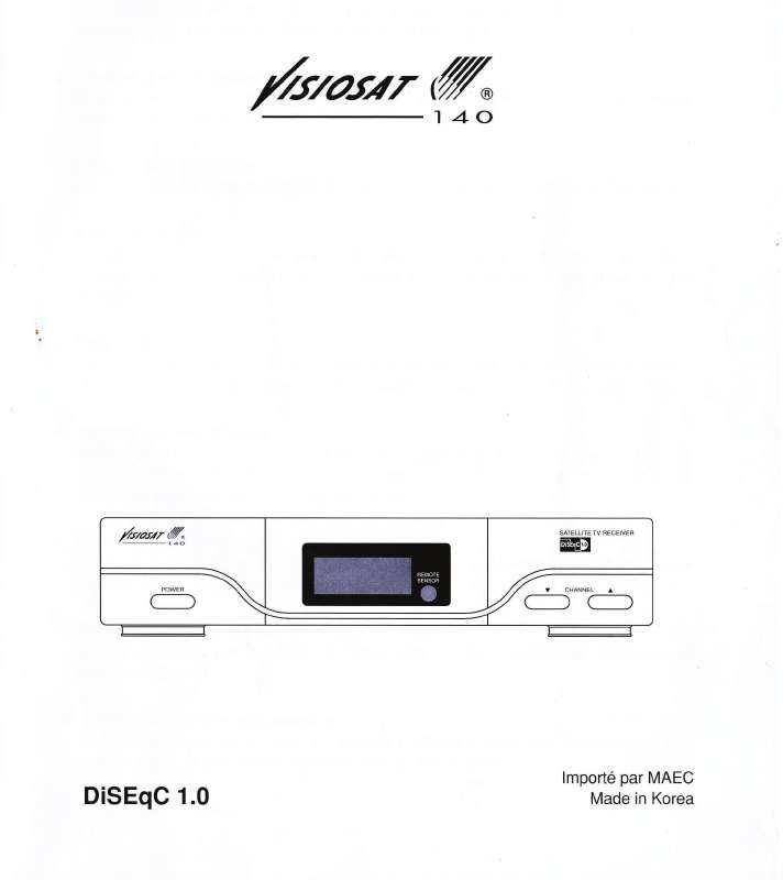 Guide utilisation  VISIOSAT 140  de la marque VISIOSAT