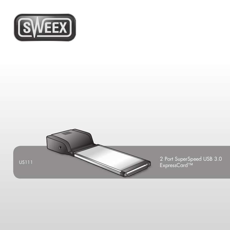 Guide utilisation SWEEX US111  de la marque SWEEX
