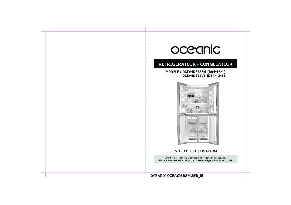 Guide utilisation  OCEANIC OCEA4D388VB  de la marque OCEANIC